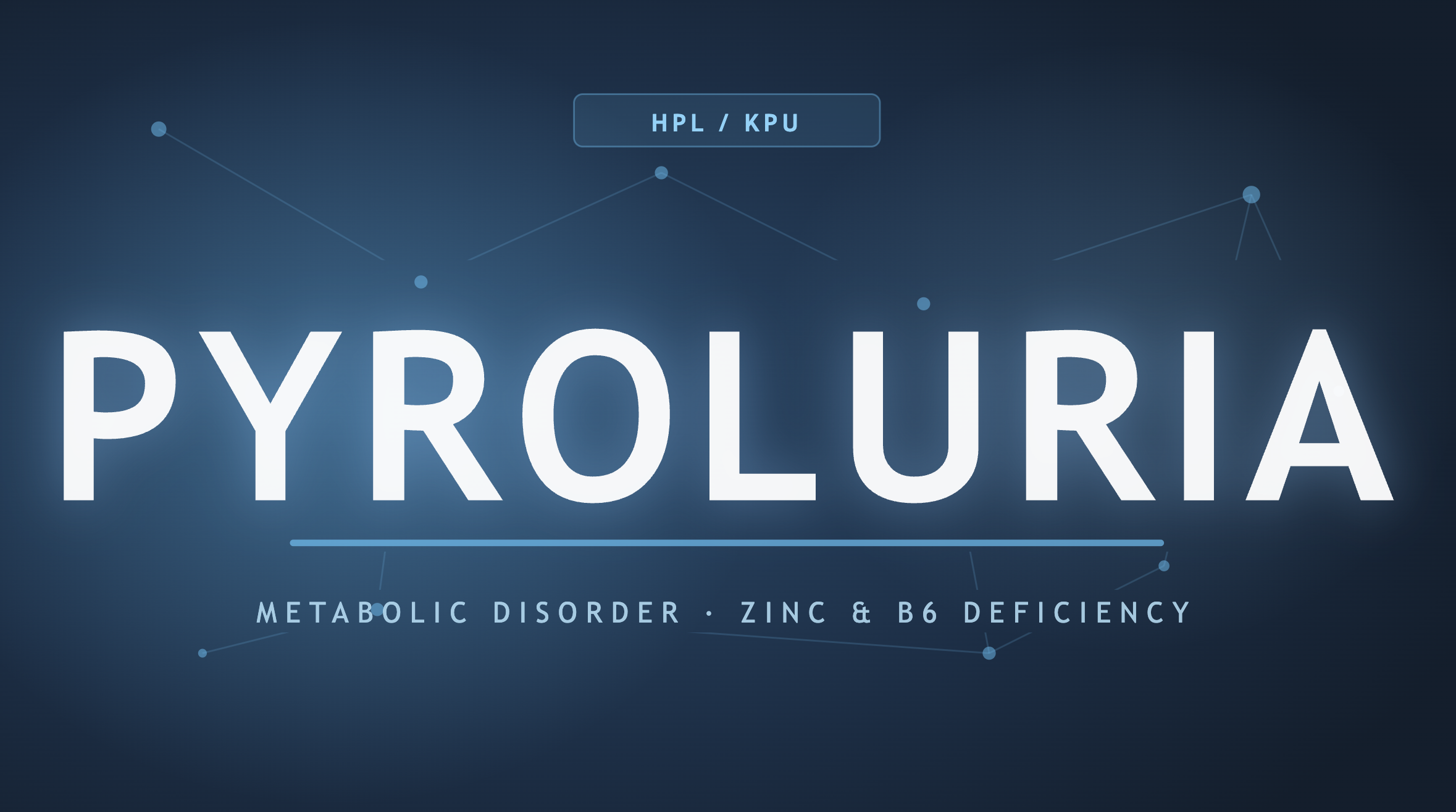 Pyroluria metabolic disorder with zinc and vitamin B6 deficiency illustration